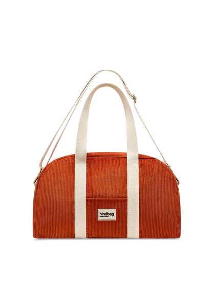 Charlie Bowling Bag in brick corduroy