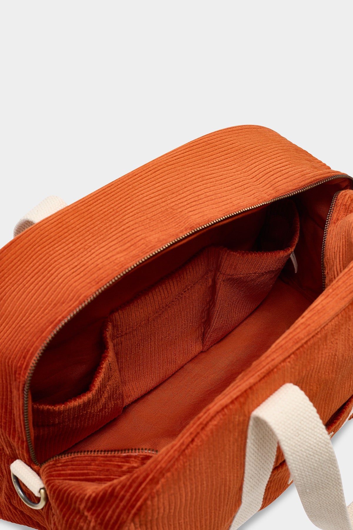 Charlie Bowling Bag in brick corduroy