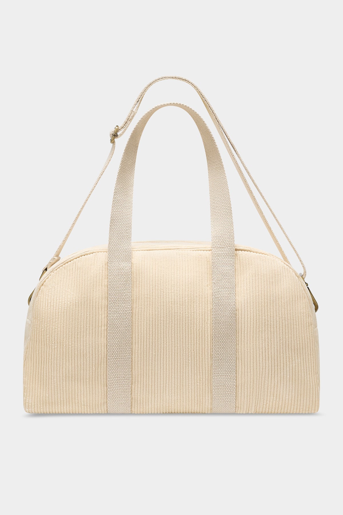 Charlie Bowling Bag in beige corduroy