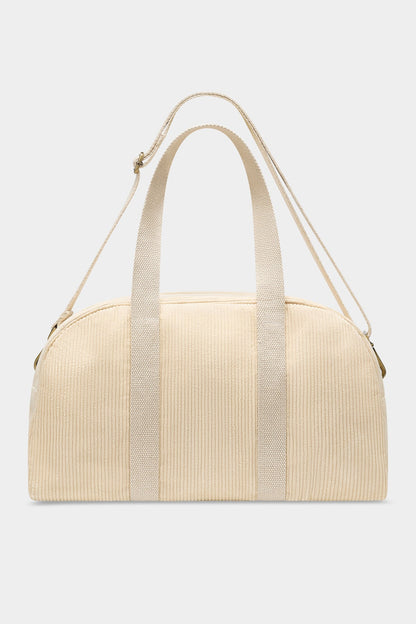 Charlie Bowling Bag in beige corduroy
