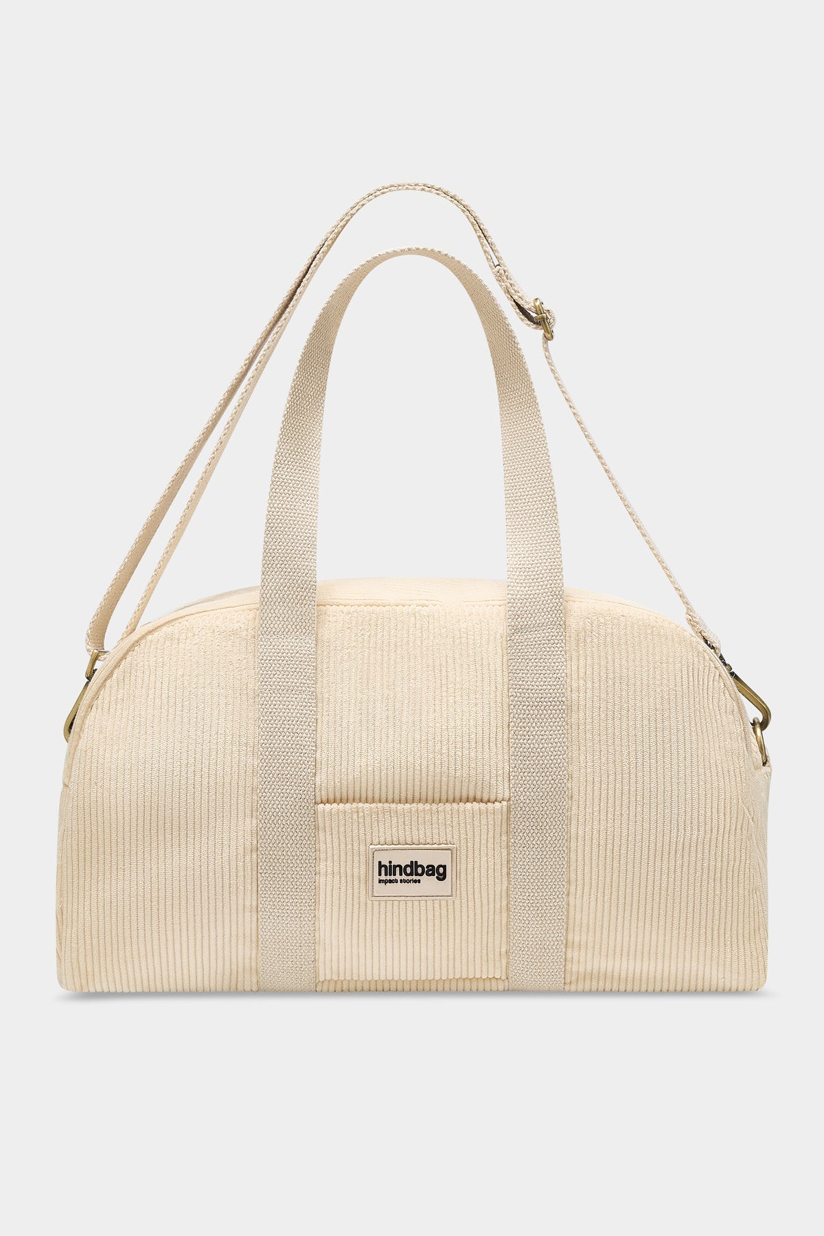 Charlie Bowling Bag in beige corduroy
