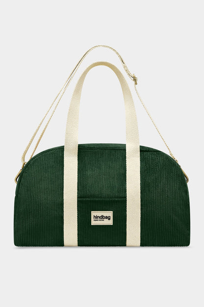 Charlie Bowling Bag in forest green corduroy