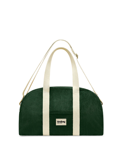 Charlie Bowling Bag in forest green corduroy