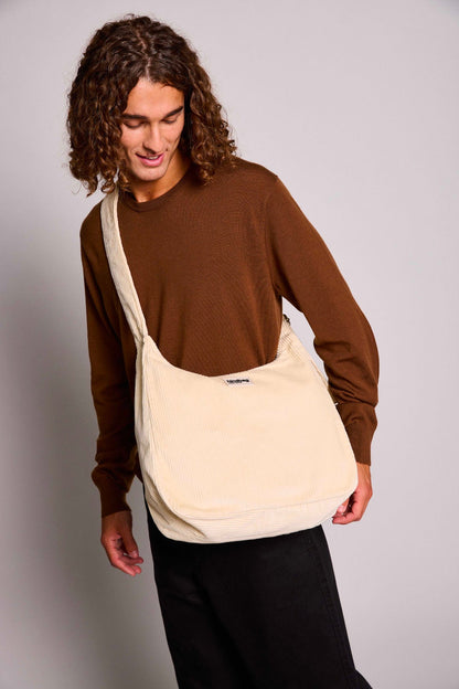 Claire cream corduroy Crossbody