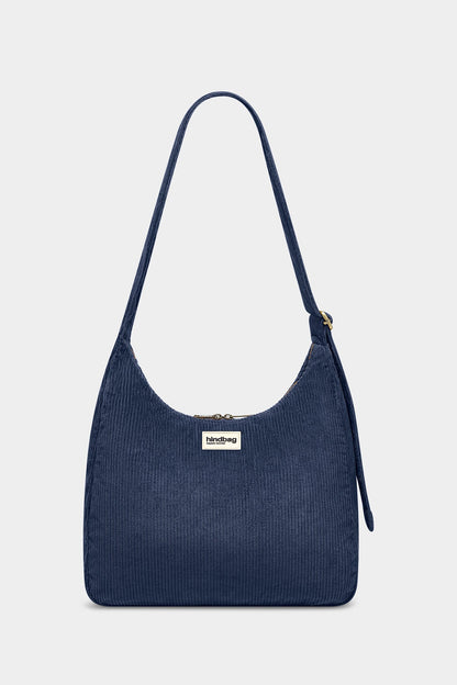 Claire Navy Corduroy Hobo Bag