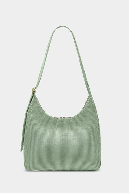 Claire Mint Green Corduroy Hobo Bag