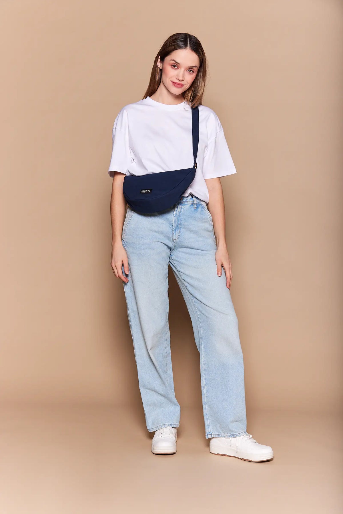 Andrea Navy fanny pack