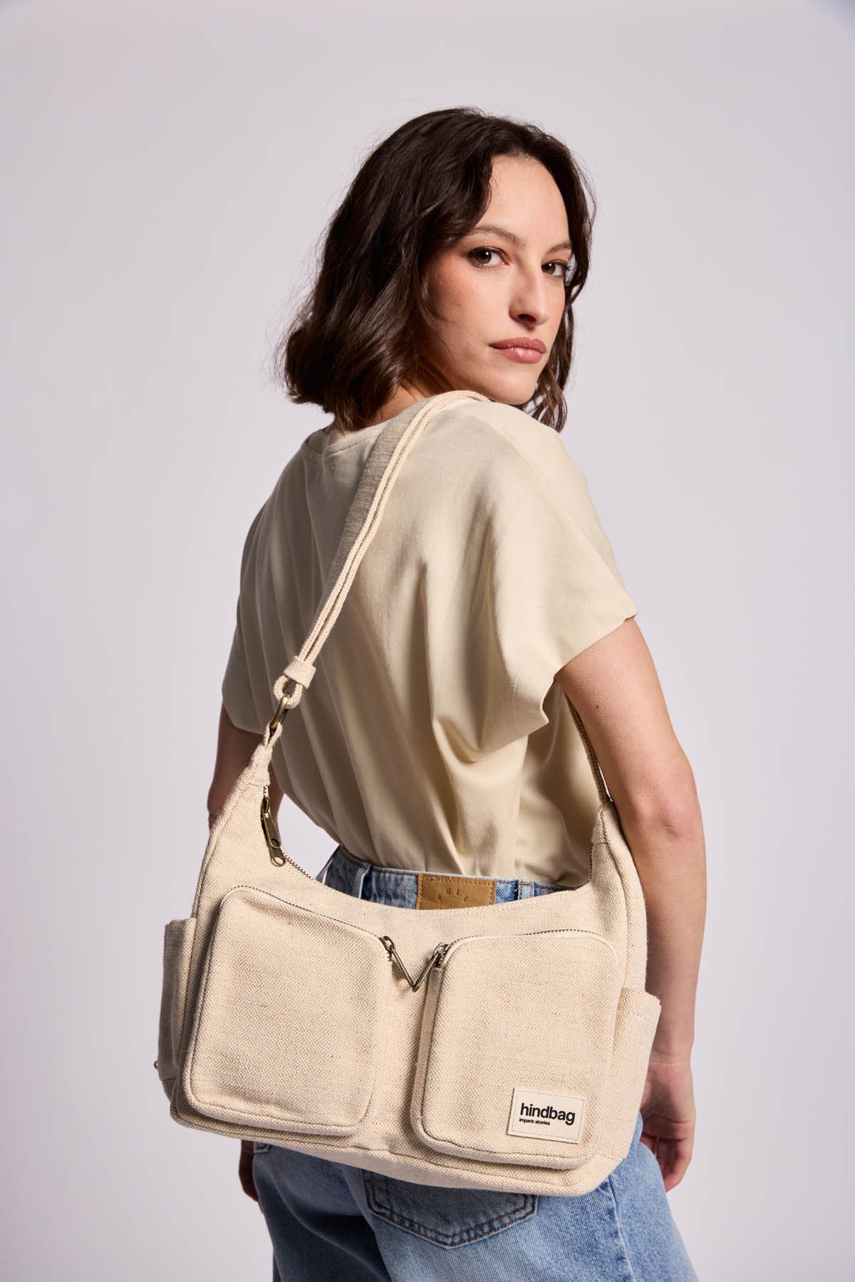 Emile Multipocket Bag in Jute