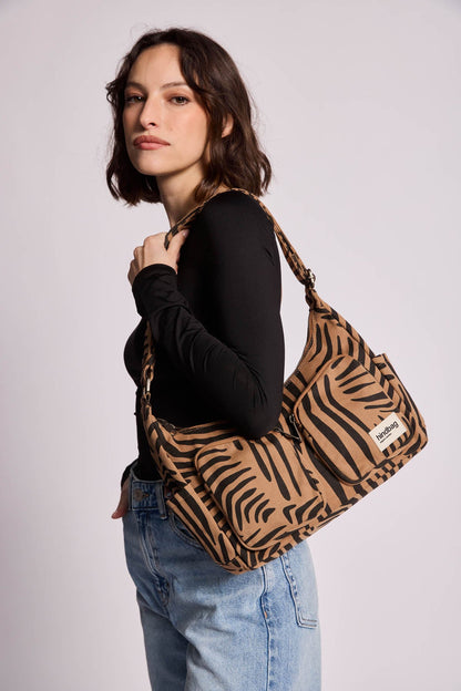 Emile Multipocket Bag Zebra Cinnamon