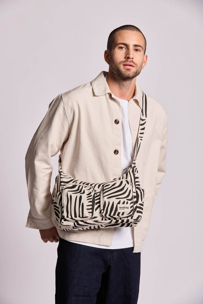 Emile Multipocket Bag Zebra Ecru