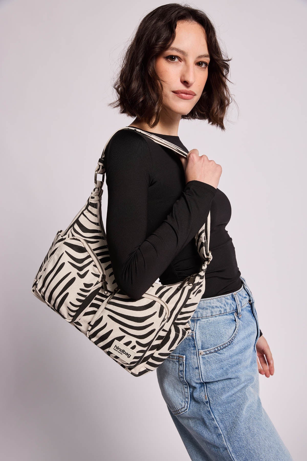 Emile Multipocket Bag Zebra Ecru