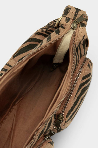 Emile Multipocket Bag Zebra Cinnamon