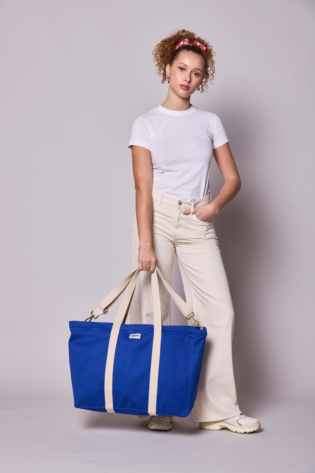 Jean bag Electric blue