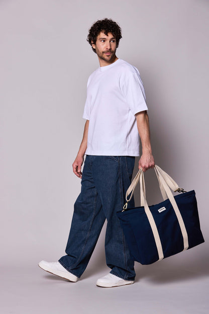 Navy Jean Bag