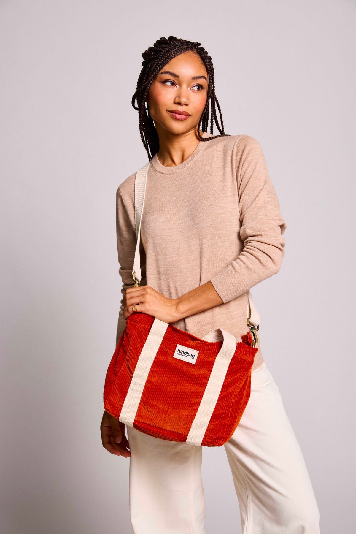 Louise Brick Corduroy handbag