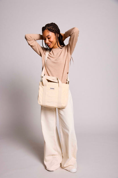 Louise cream corduroy Crossbody