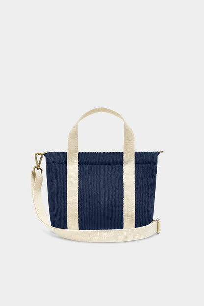 Louise Navy Corduroy Handbag
