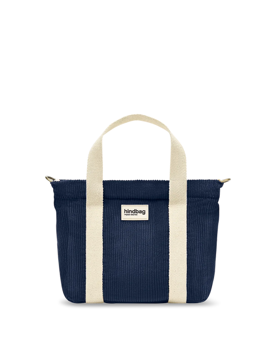 Louise Navy Corduroy Handbag