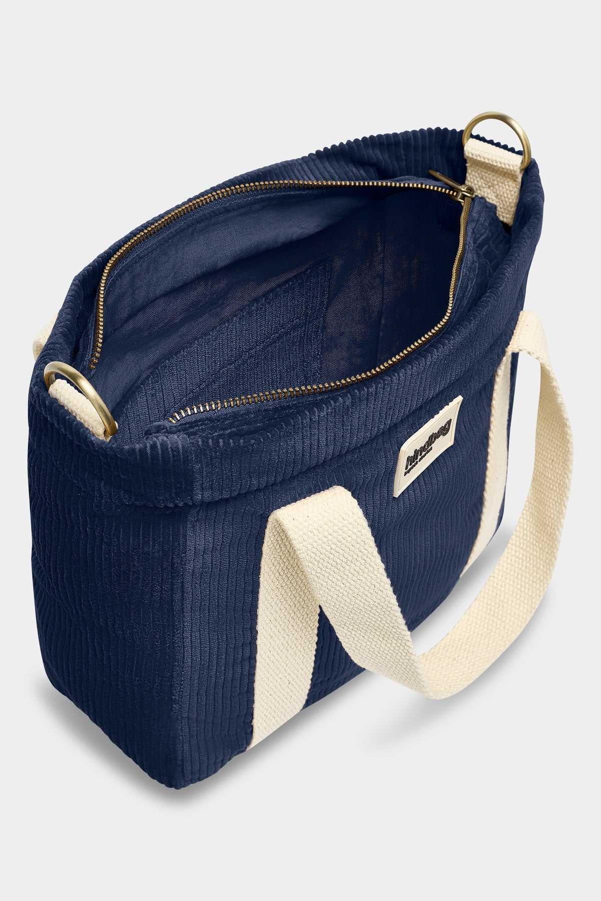 Louise Navy Corduroy Handbag