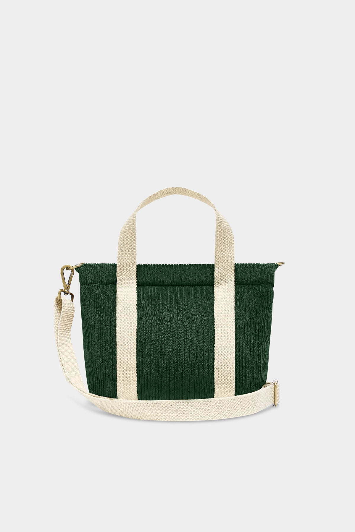 Louise Pine Green Corduroy Handbag
