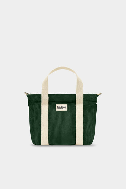 Louise Pine Green Corduroy Handbag