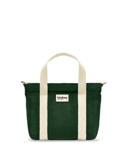 Louise Pine Green Corduroy Handbag