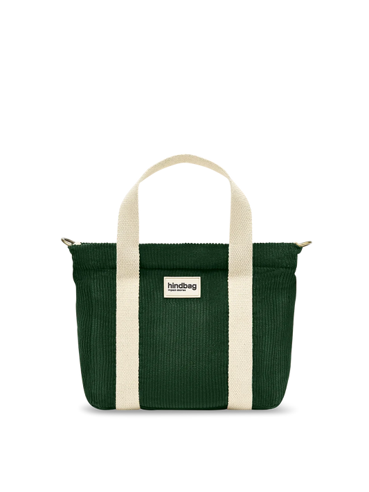 Louise Pine Green Corduroy Handbag