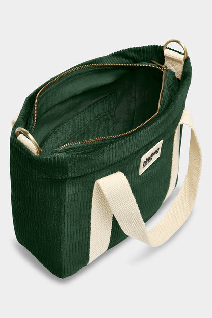 Louise Pine Green Corduroy Handbag