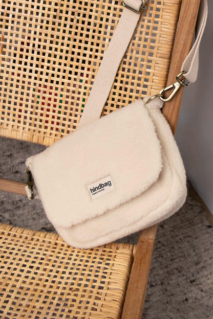Teddy Crossbody Handbag in Arctic White