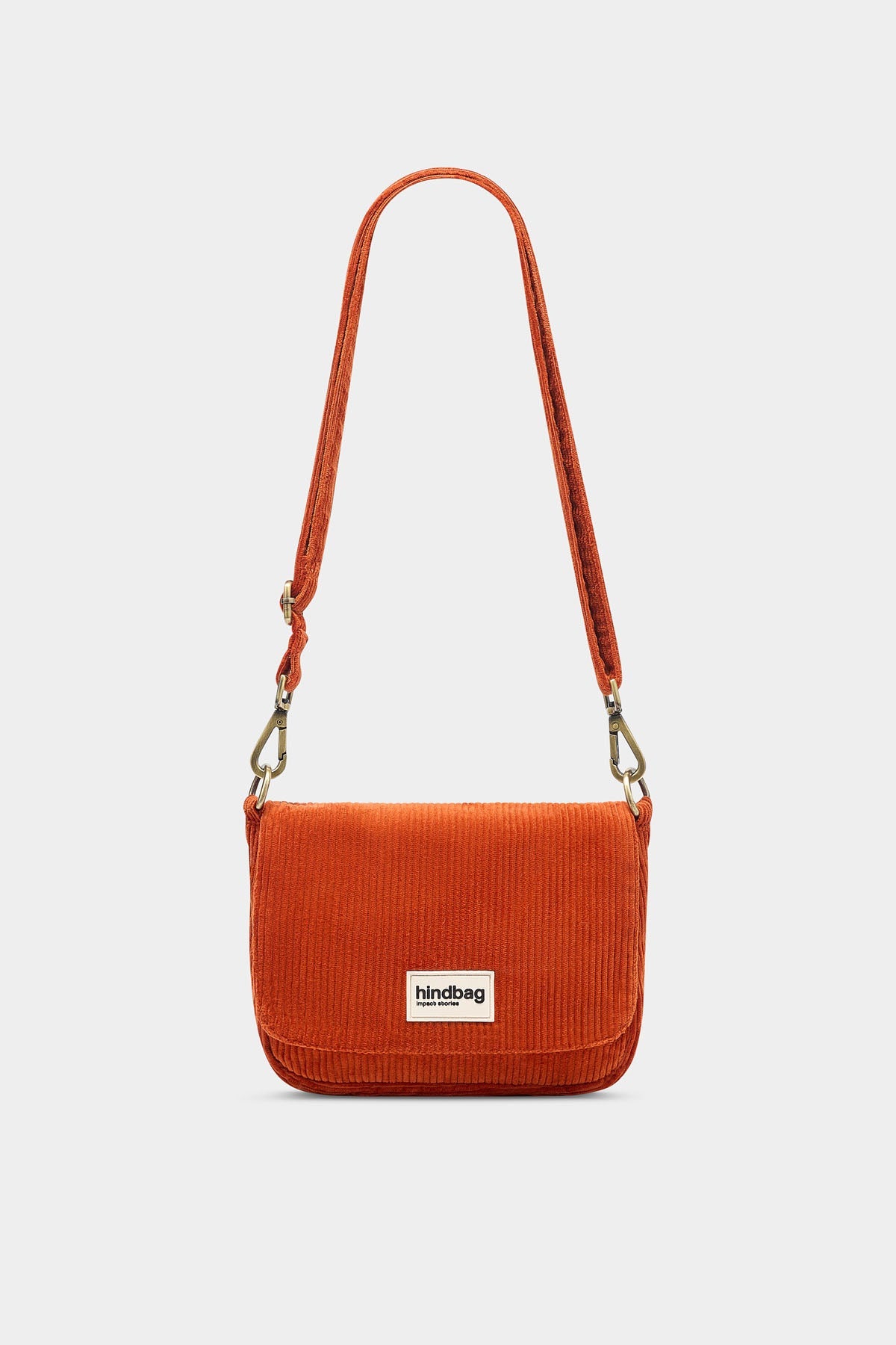 Margault Brick Corduroy Handbag