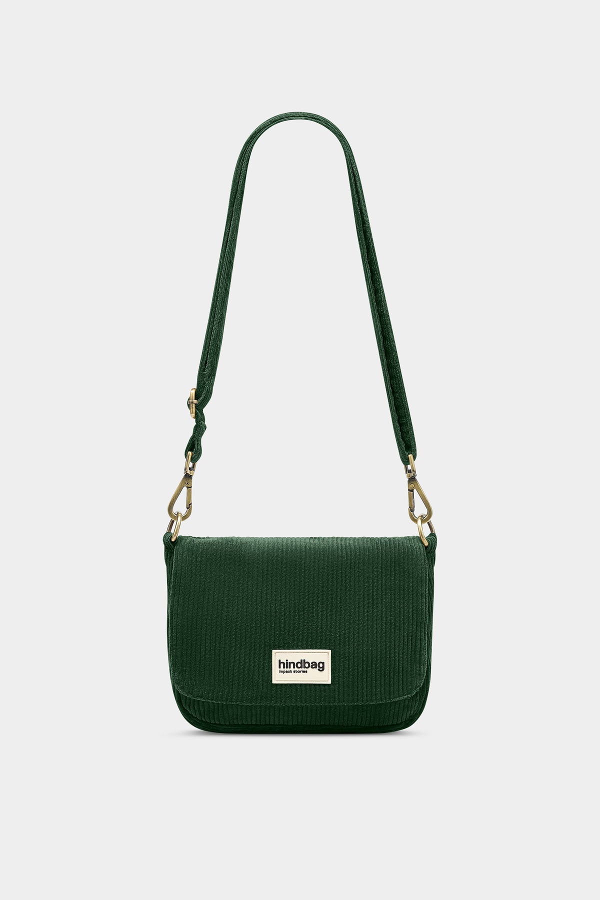 Margault Pine Green Corduroy Handbag