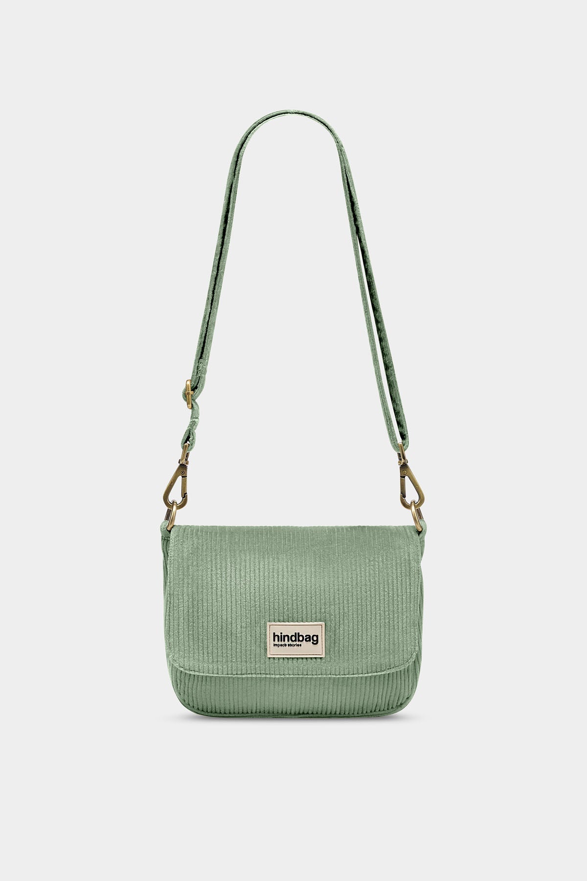 Margault Mint Green Corduroy Handbag