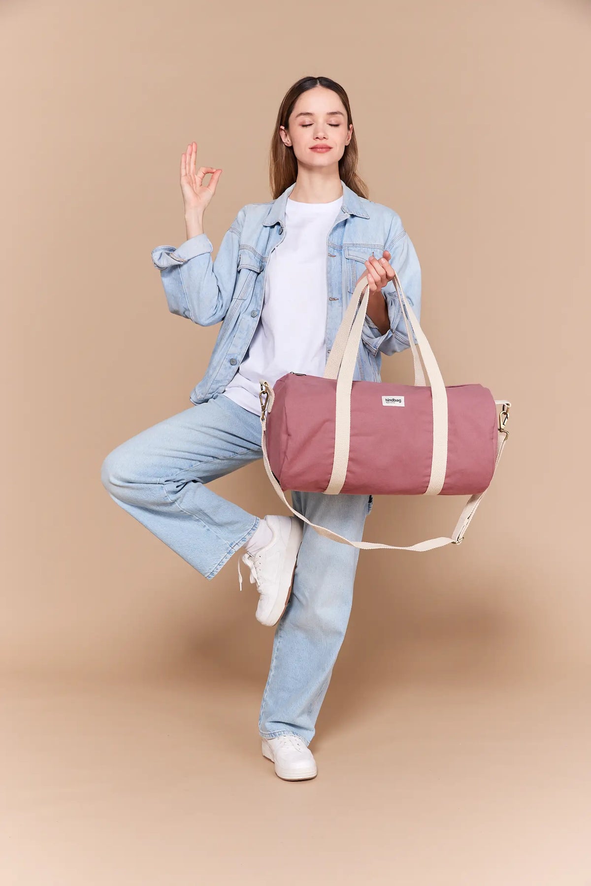 Simon duffel bag Blush pink