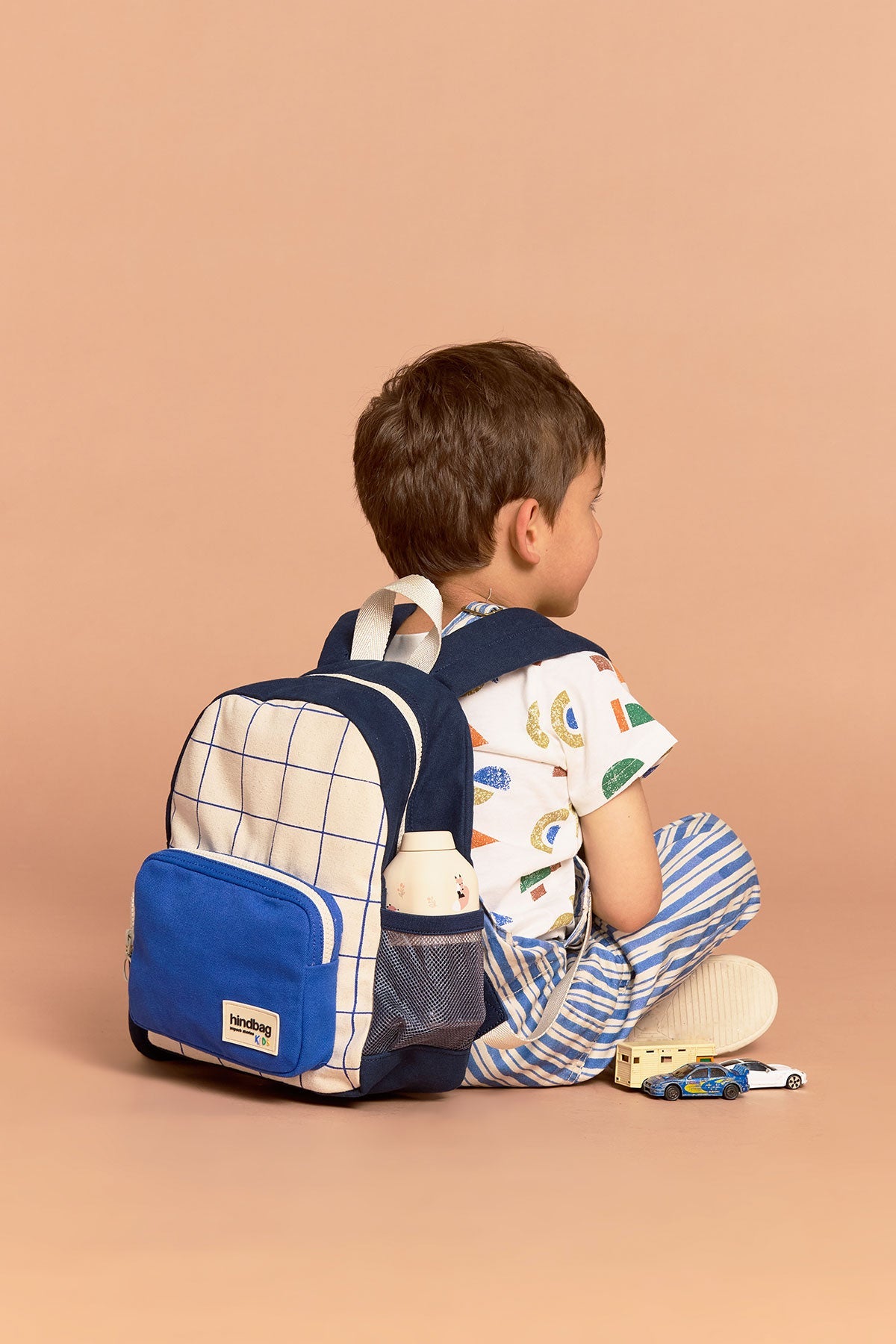 Romy Tricolor Checkered Backpack