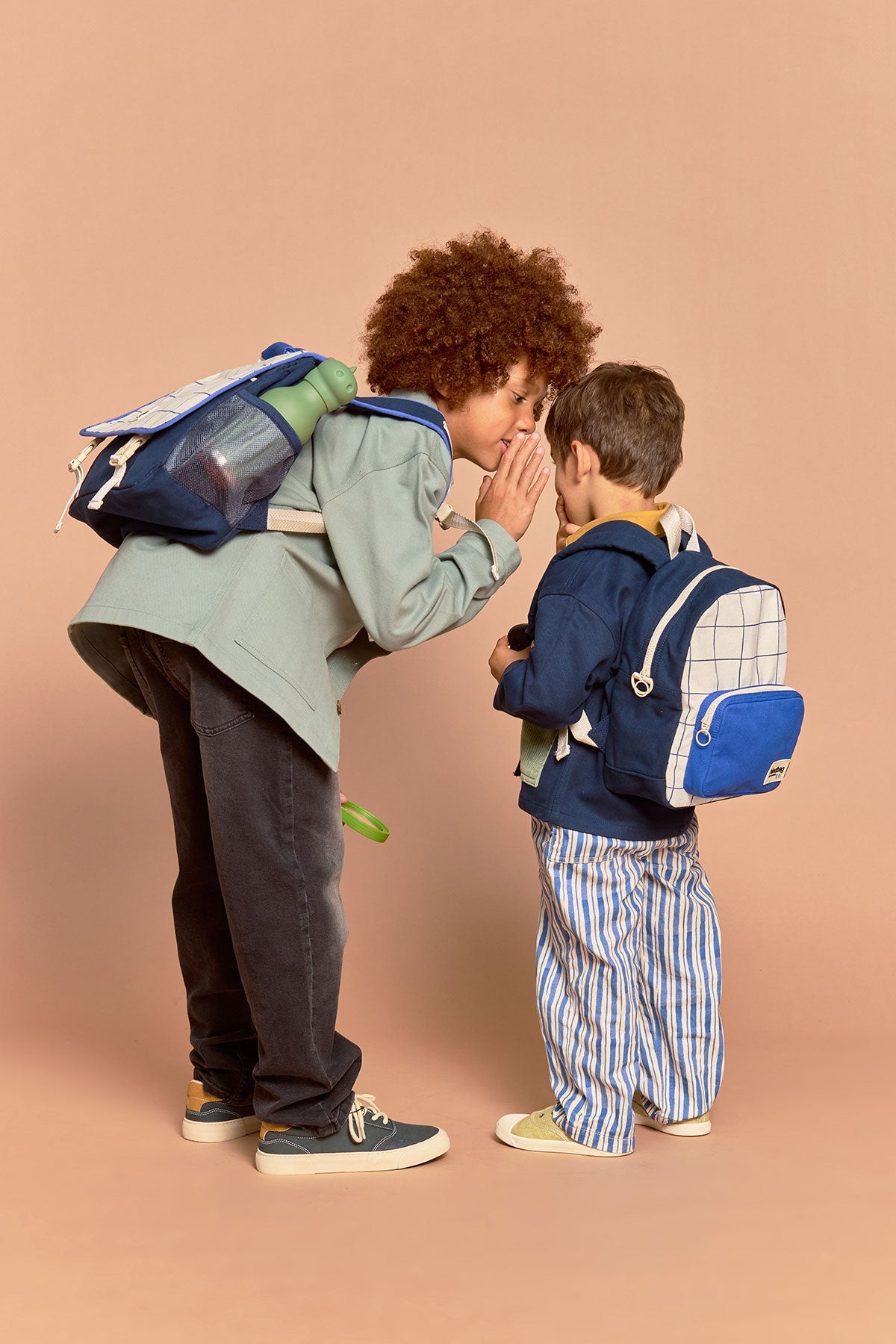Romy Tricolor Checkered Backpack