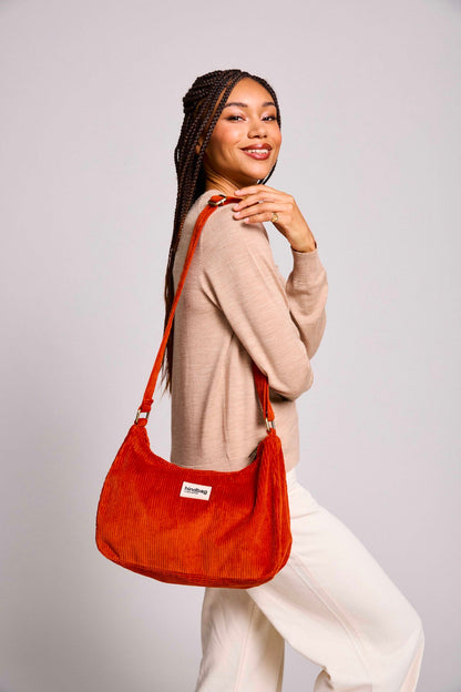 Rosa Brick Corduroy Bag