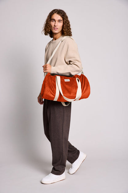 Simon Brick Corduroy Duffel Bag