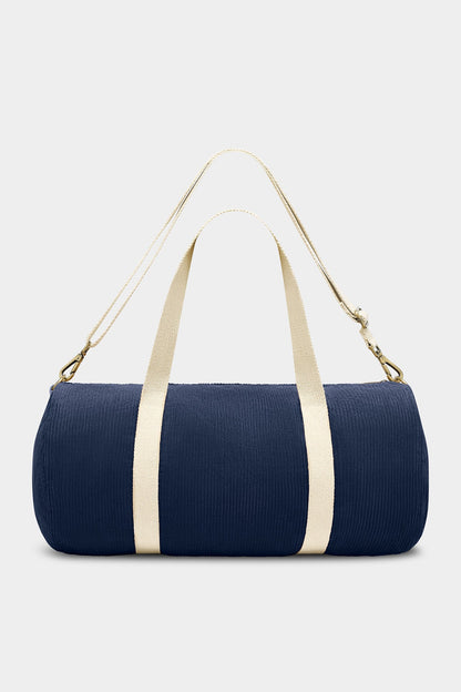 Simon duffel bag in navy corduroy