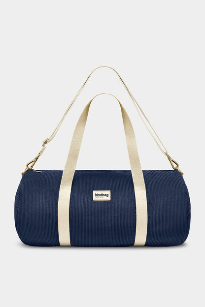 Simon duffel bag in navy corduroy