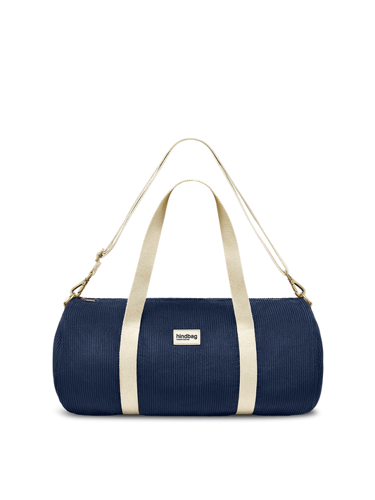 Simon duffel bag in navy corduroy