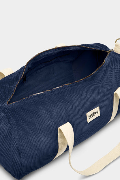 Simon duffel bag in navy corduroy