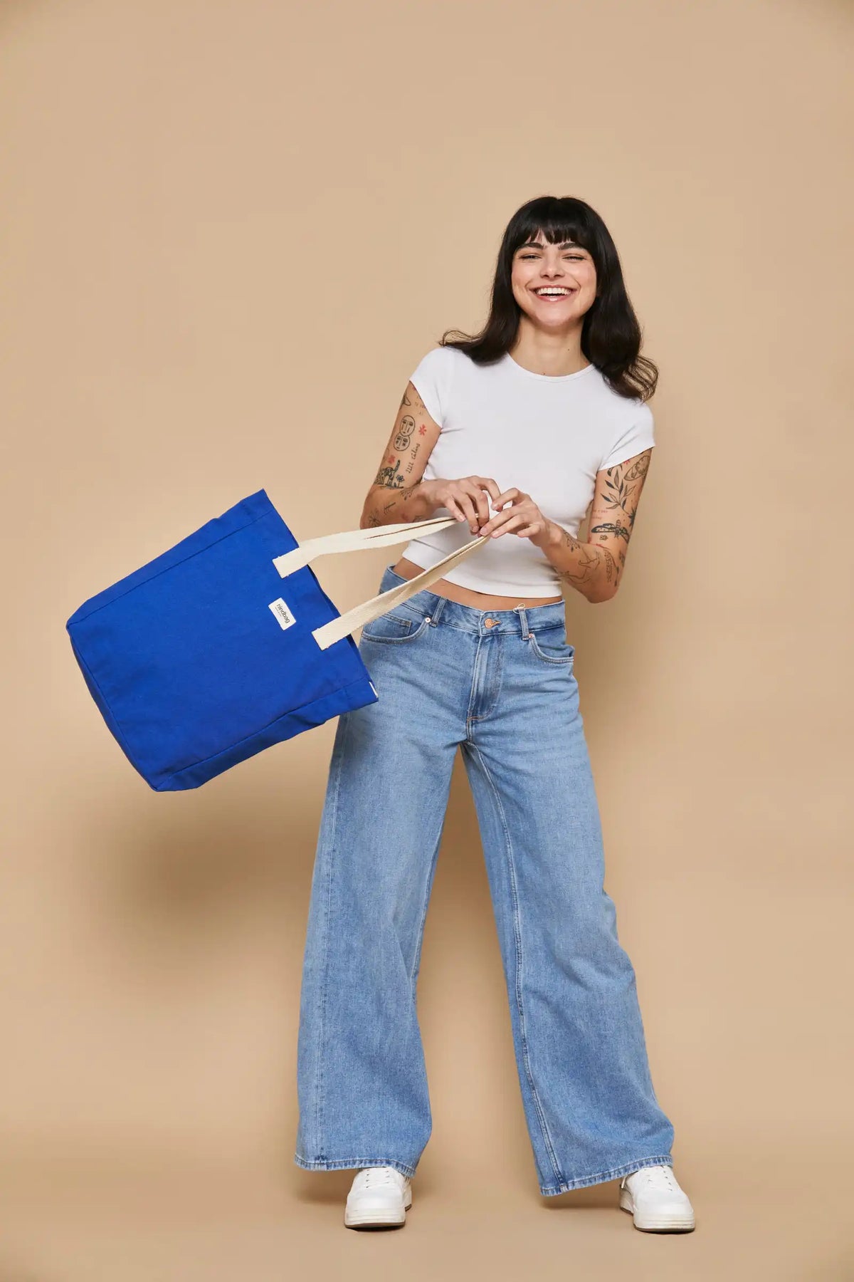 Paul Vertical Tote Bag Electric blue
