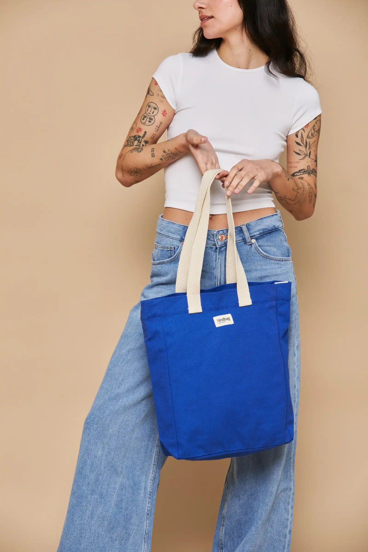 Paul Vertical Tote Bag Electric blue