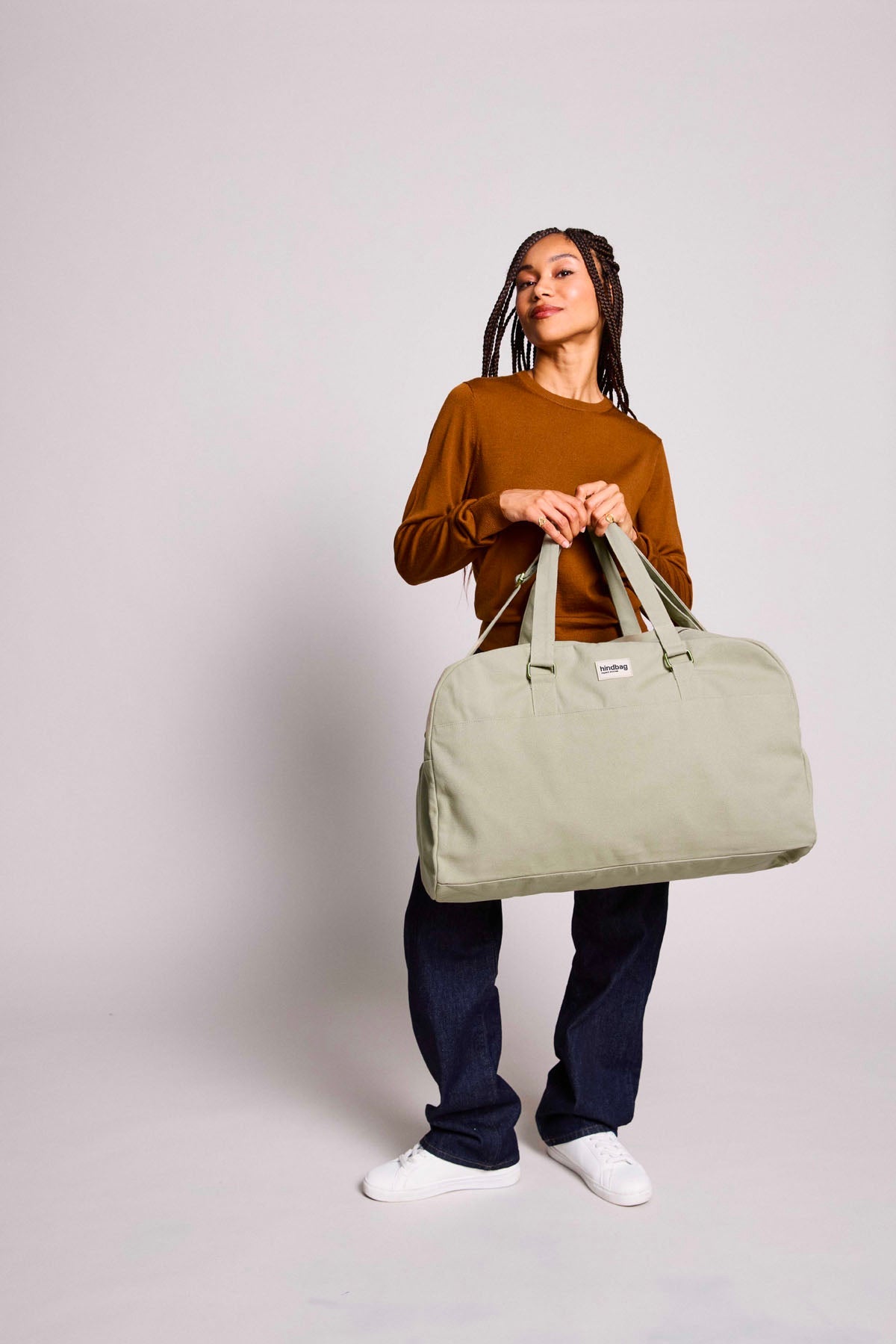 Yves Clay Green travel bag