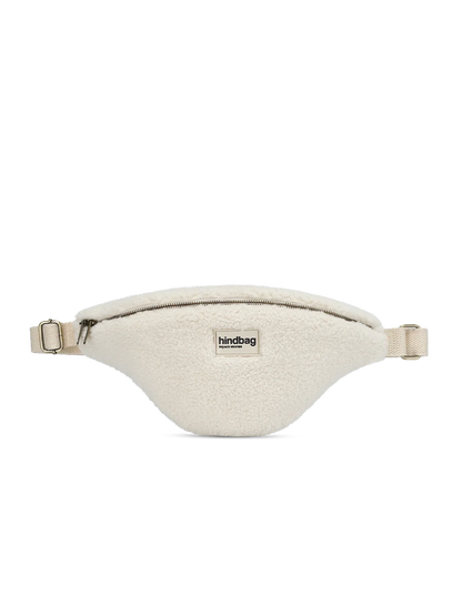 L Sasha Teddy Fanny Pack in Arctic White