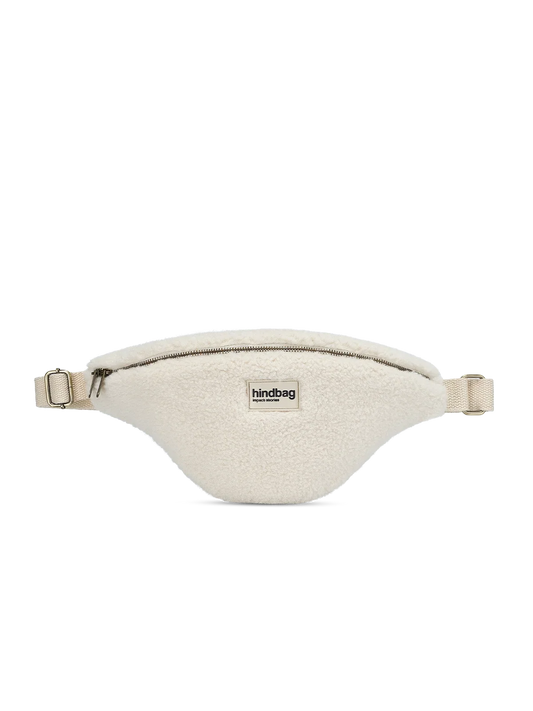 L Sasha Teddy Fanny Pack in Arctic White