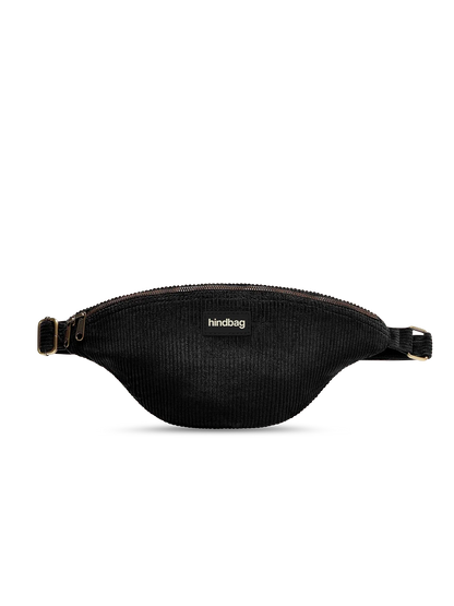 Sasha black corduroy Bum Bag