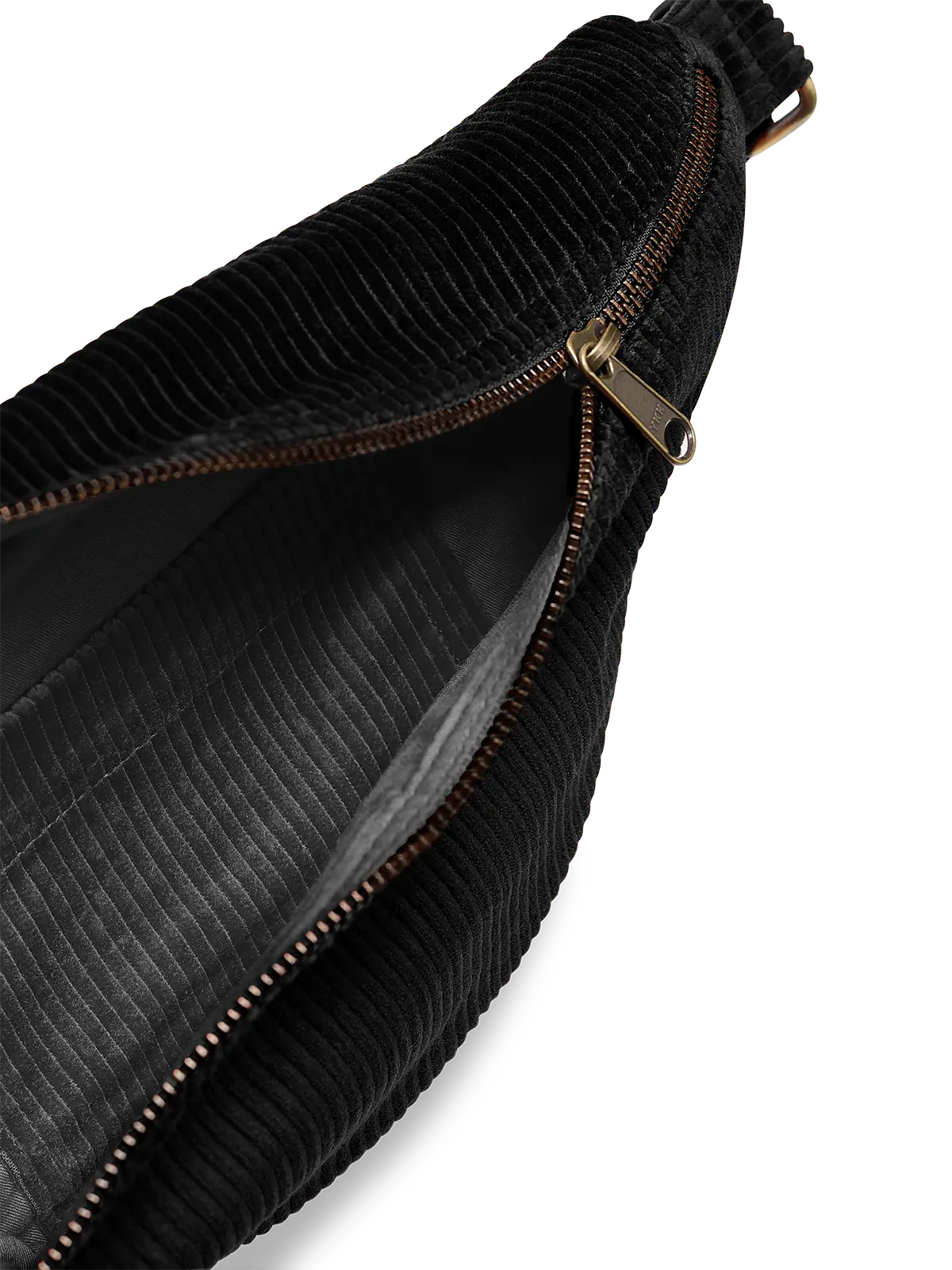 Sasha black corduroy Bum Bag