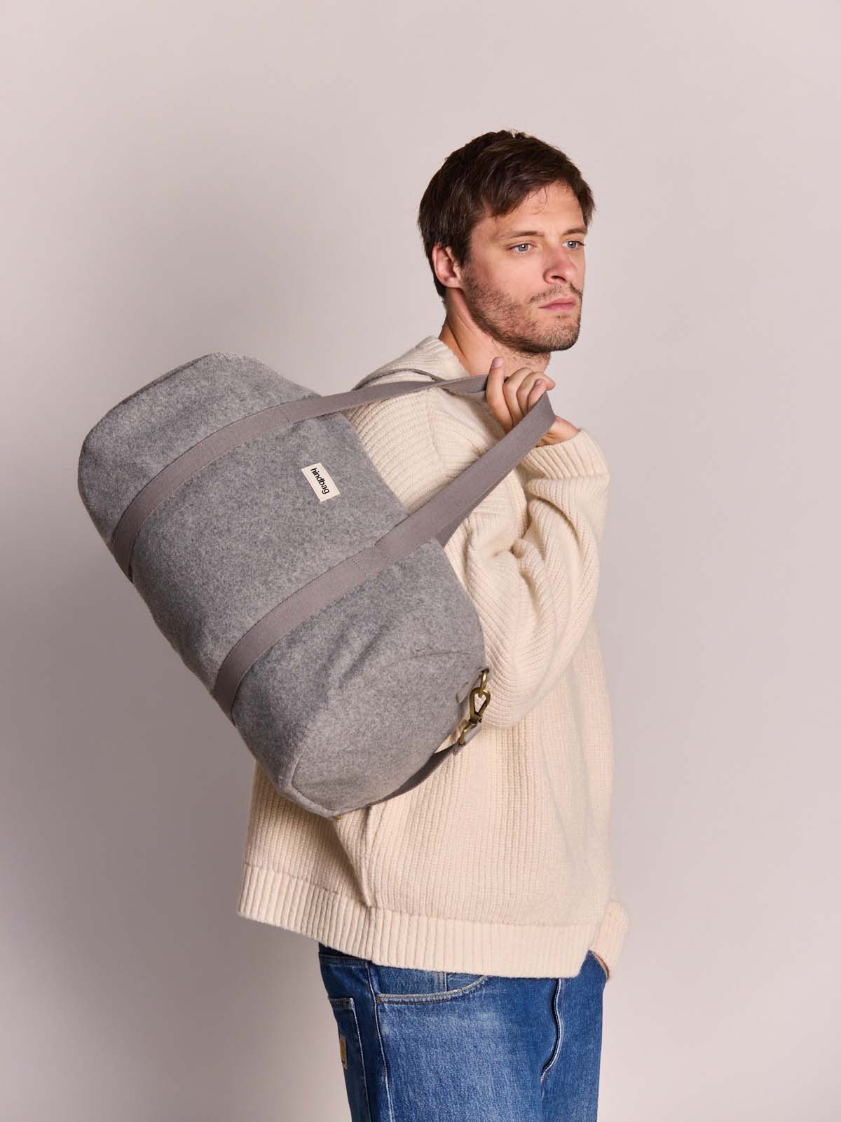 Simon granite wool effect Duffle Bag