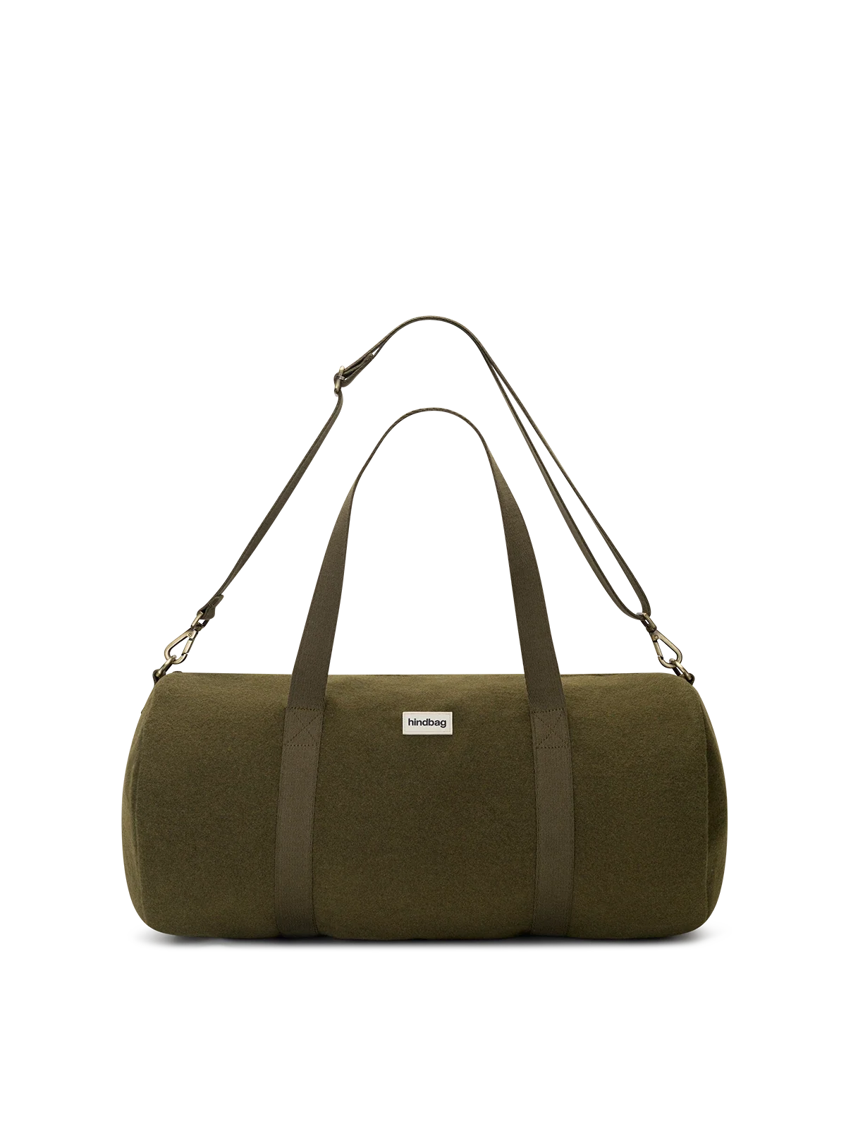 Duffel bag Simon effet lainé khaki